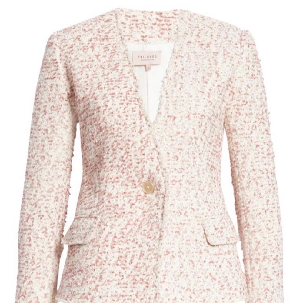 Rebecca Taylor Pink Tweed Blazer - Picture 3 of 4